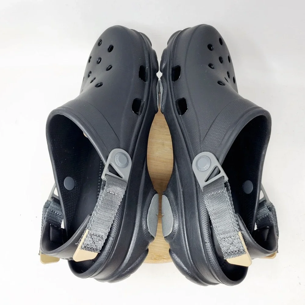 Crocs Sandals Mens 10 All Terrain Clog Black Slip On Water Shoes
